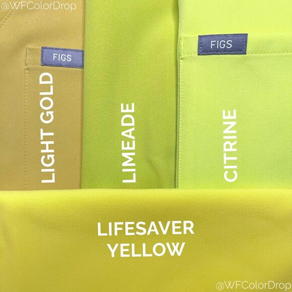 Figs Citrine Set Zamora Jogger S Catarina top XS Yellow Neon Limited Edition - Picture 10 of 10